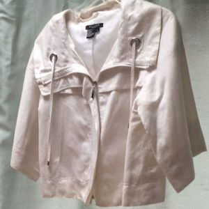 White Sandro small jacket 3/4 sleeves